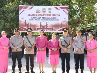 Gelar Upacara Sertijab, Ade Willem Sapulette Jabat Kapolsek KKB